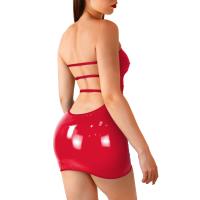 Сексуальное виниловое платье Art of Sex - Jaklin, размер XS-M, цвет красный